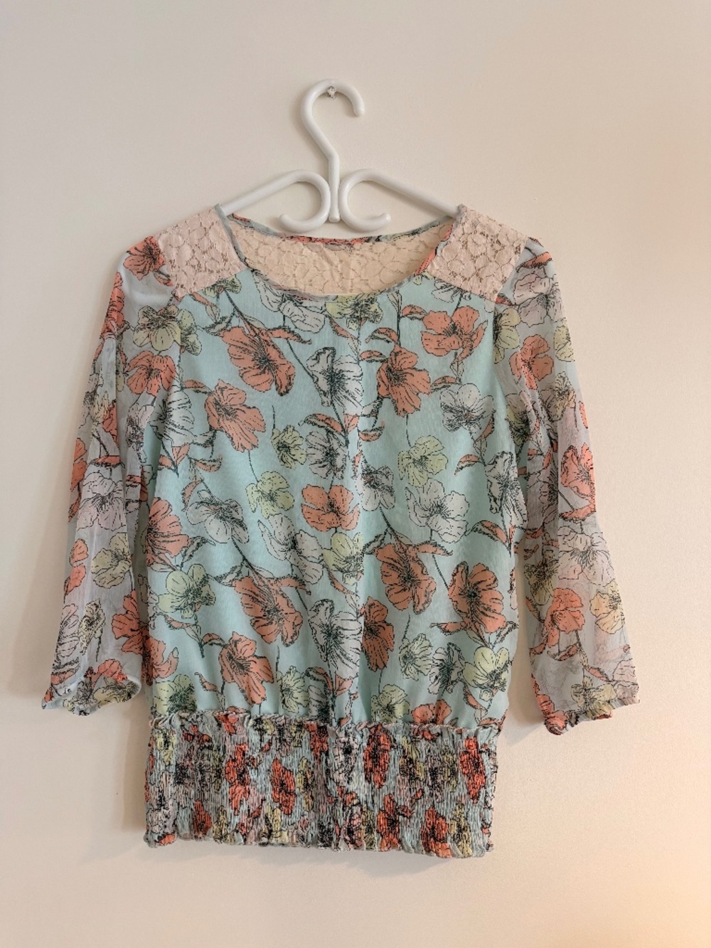 Flowered Blouse S